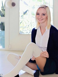 White. innocent, youthful legal age..