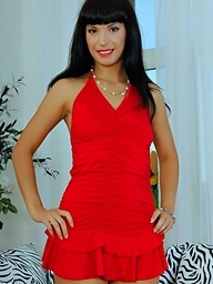 Ashley Page on 21Sextury.Com - Lady Clad in Red